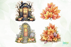Cute Halloween Fall Sublimation Clipart Product Image 1