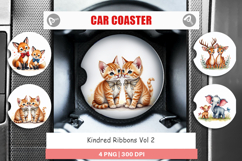 Kindred Ribbons Car Coaster Product Image 1