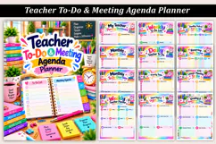 Teacher To-Do & Meeting Agenda Planner Product Image 1