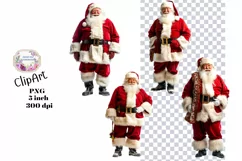 Christmas, Santa, Ephemera, PNG, Junk Journal, clipart Product Image 1