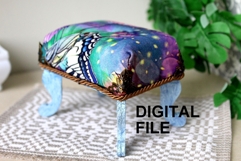 Miniature tabouret SVG digital file download dollhouse chair Product Image 1