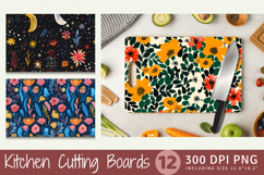 Whimsical Fantasy Leopard Cutting Boards sublimation Design Product Image 1