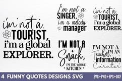 Funny Quotes Designs SVG Product Image 1