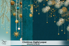Christmas digital paper, background clipart Product Image 1