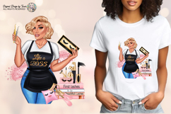 Boss Babe Lash Artist Blonde Woman PNG Sublimation Design Product Image 4