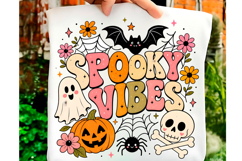 Cute Spooky Vibes Halloween PNG Product Image 1