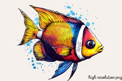 Summer Sea Animals Clipart PNG Product Image 1