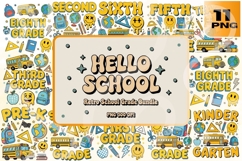 Hello School Retro Grade PNG Bundle Product Image 1