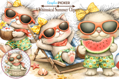 Whimsical Summer Animals Clipart, Whimsical Summer Clipart Product Image 1