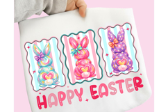 Bunny Coquette Bow PNG, Brushstroke bunny easter PNG Product Image 1