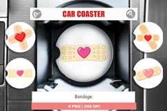 Car Coaster Medical Bandage Product Image 1