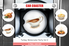 Turkey Party Car Coaster Product Image 1