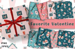 valentine's day digital paper png sublimation pattern Product Image 1