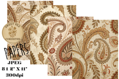 Shabby Chic, Paisley, Papers, Junk Journal Product Image 1