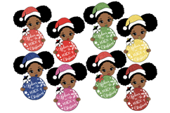 Christmas Black Girl SVG Believe in the Magic of Christmas Product Image 1