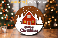 Farmhouse Christmas Sign SVG laser cut file for Glowforge Product Image 1