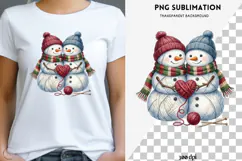 Yarn snowman png design for T-shirts Product Image 1