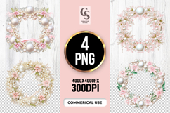 Pearl Bloom Ring clipart sublimation png Product Image 1
