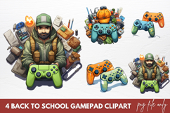 Back To School Gamepad Clipart Product Image 1