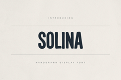 Solina Handdrawn Display Font Product Image 1