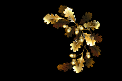 Bent golden oak branch Product Image 1