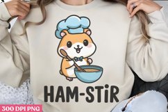 Ham-stir PNG, Funny Animal Puns Sublimation PNG Product Image 1