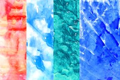 4 Watercolor handmade backgrounds JPG. Product Image 1