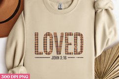 LOVED John 3_16 PNG, God Is Love Clipart PNG Product Image 2