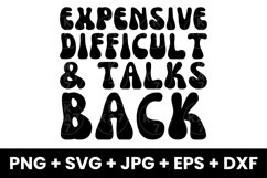 Funny Expensive Difficult and Talks Back Humor SVG Product Image 1