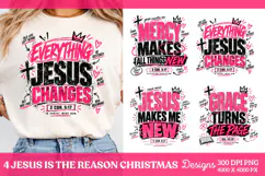 4 Country Christmas Shirt PNG Designs, 4 Rustic Farmhouse Ch Product Image 1