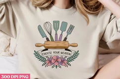 Choose Your Weapon PNG, Kitchen Quotes Clipart PNG Product Image 2
