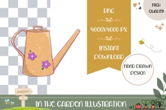 Hand Drawn Watering Can Illustration, Cartoon Watering Can Product Image 1
