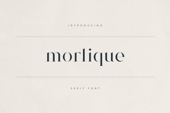 Morlique Serif Font Product Image 1