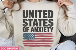 United states of anxietyPNG, Anxiety Sublimation Product Image 2