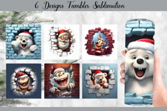 Christmas Tumbler Wrap Sublimation Designs| Christmas PNG Product Image 1