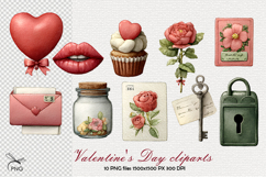 Valentine's Day cliparts - 10 Variations Product Image 1