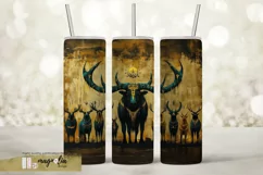 ANIMAL TOTEM seamless tumbler wrap sublimation design Product Image 2