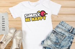 Simply Be Happy - SVG Design Product Image 1