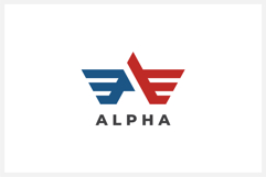 Alpha Letter A Logo Design Vector Product Image 1