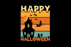 Halloween Stylish Retro T-shirt Design Product Image 3