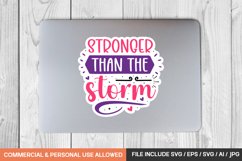 Stronger Than The Storm Sticker Design Product Image 1