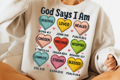 God Says I Am Valentine PNG, Valentine's Day PNG, Valentine Product Image 2