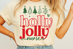 Holly Jolly Nurse SVG Product Image 2