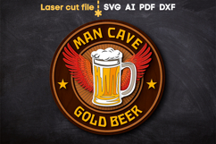 Beer Bar Sign SVG laser cut files for Glowforge Product Image 1
