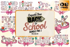 Coquette Bow Back to School PNG Set Product Image 1