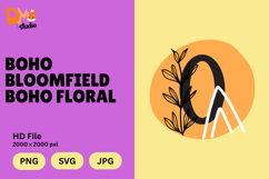 Boho Bloomfield Boho Floral Monogram Product Image 1