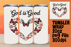 CLASSY PNG Tumbler Design 20oz , Butterfly Product Image 1