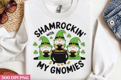 Shamrockin My Gnomies PNG, St Patricks Day Gnome Sublim Product Image 2