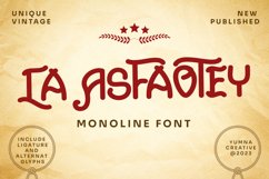 La Asfaotey - Monolite Vintage Font Product Image 1