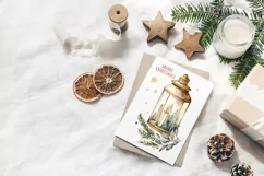 Winter Lights 8 Watercolor Cliparts PNG sublimation Product Image 4